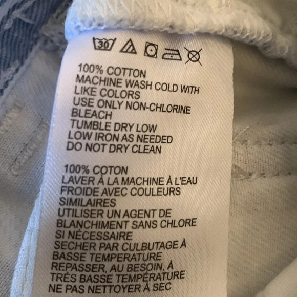 BDG Urban Outfitters Stripe Blue Denim Shorts - Picture 8 of 8